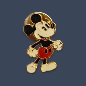 Vtg DISNEY 1980s Mickey Mouse Enamel Pin